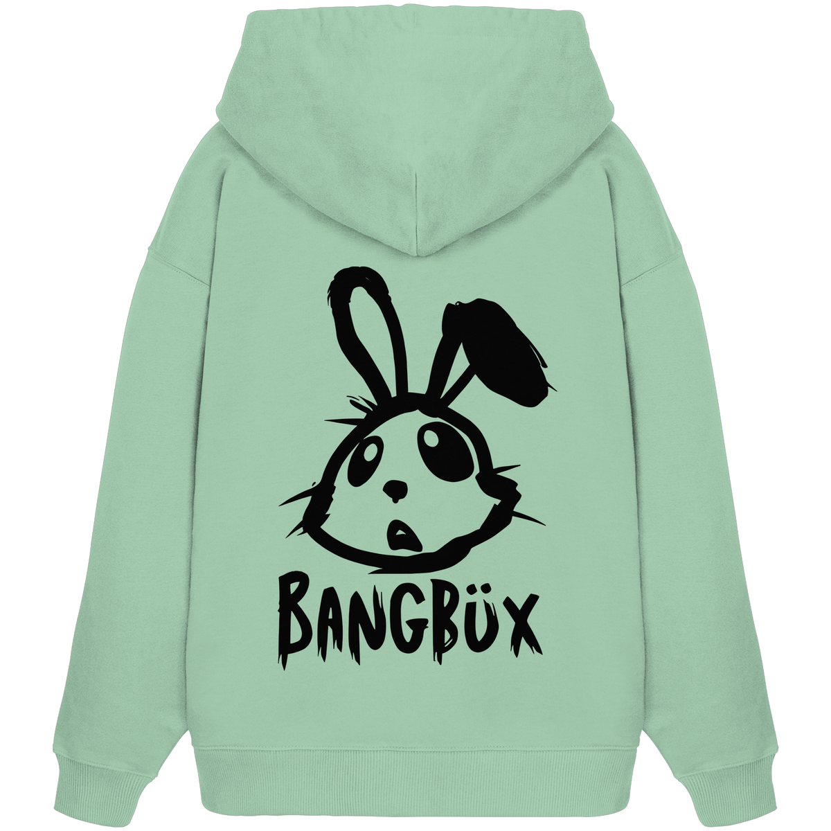BANGBÜX Streetwear "bunny black" - Organic Oversize Hoodie by BANGBÜX