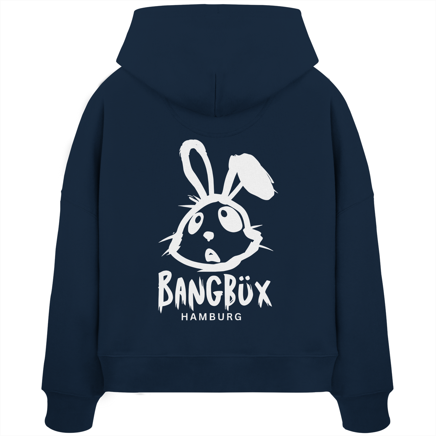 BANGBÜX Streetwear (white bunny) - Womens Organic Boxcut Hoodie