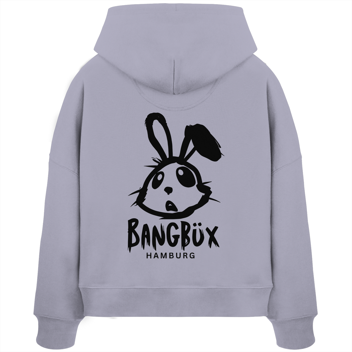 BANGBÜX Streetwear (bunny black) - Womens Organic Boxcut Hoodie