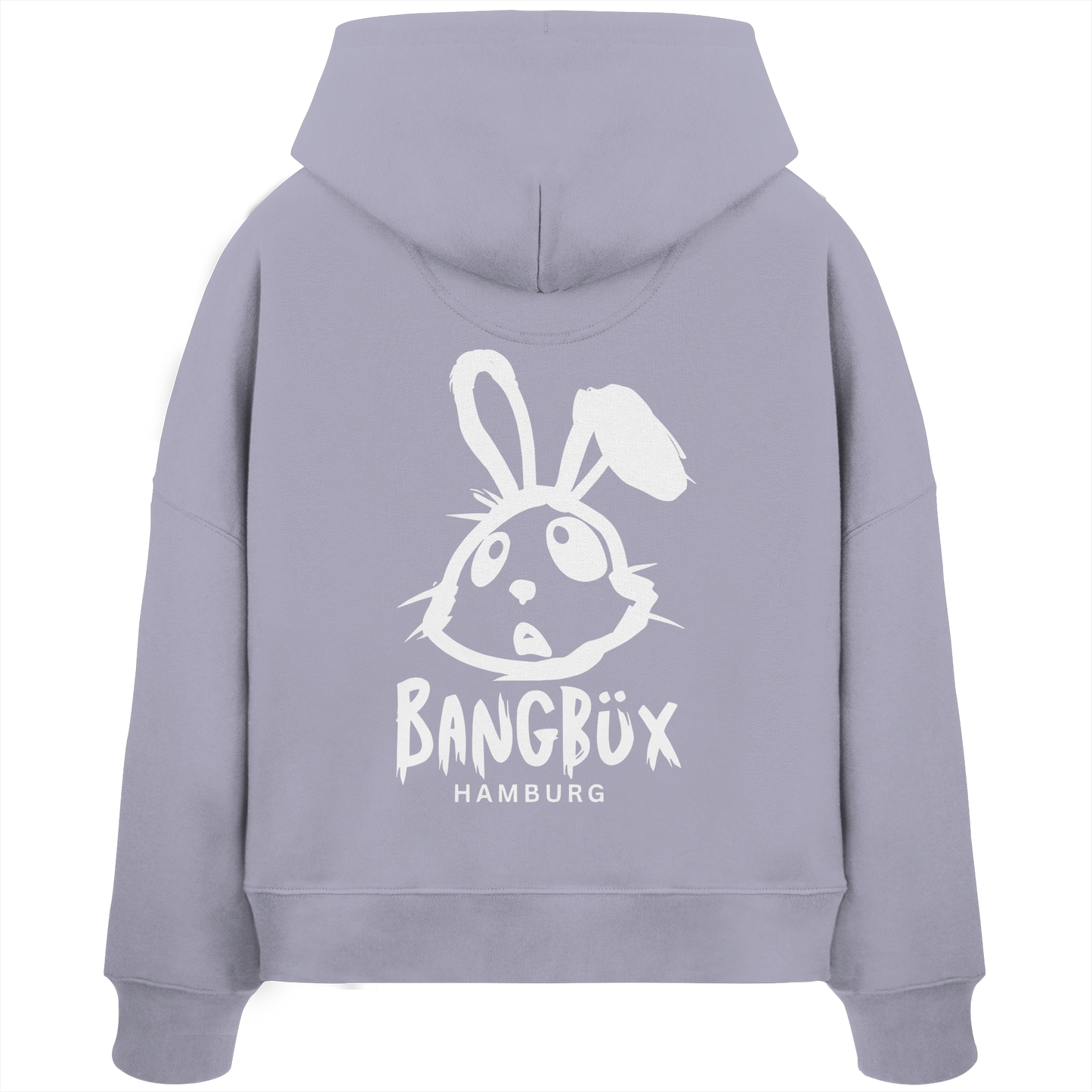 BANGBÜX Streetwear (white bunny) - Womens Organic Boxcut Hoodie