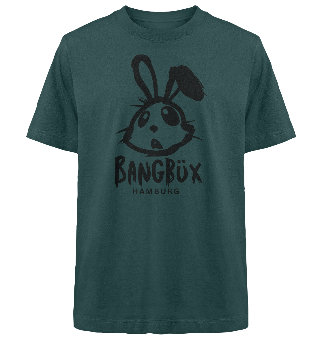 BANGBÜX Streetwear (bunny black) - Heavy Oversized Organic Shirt