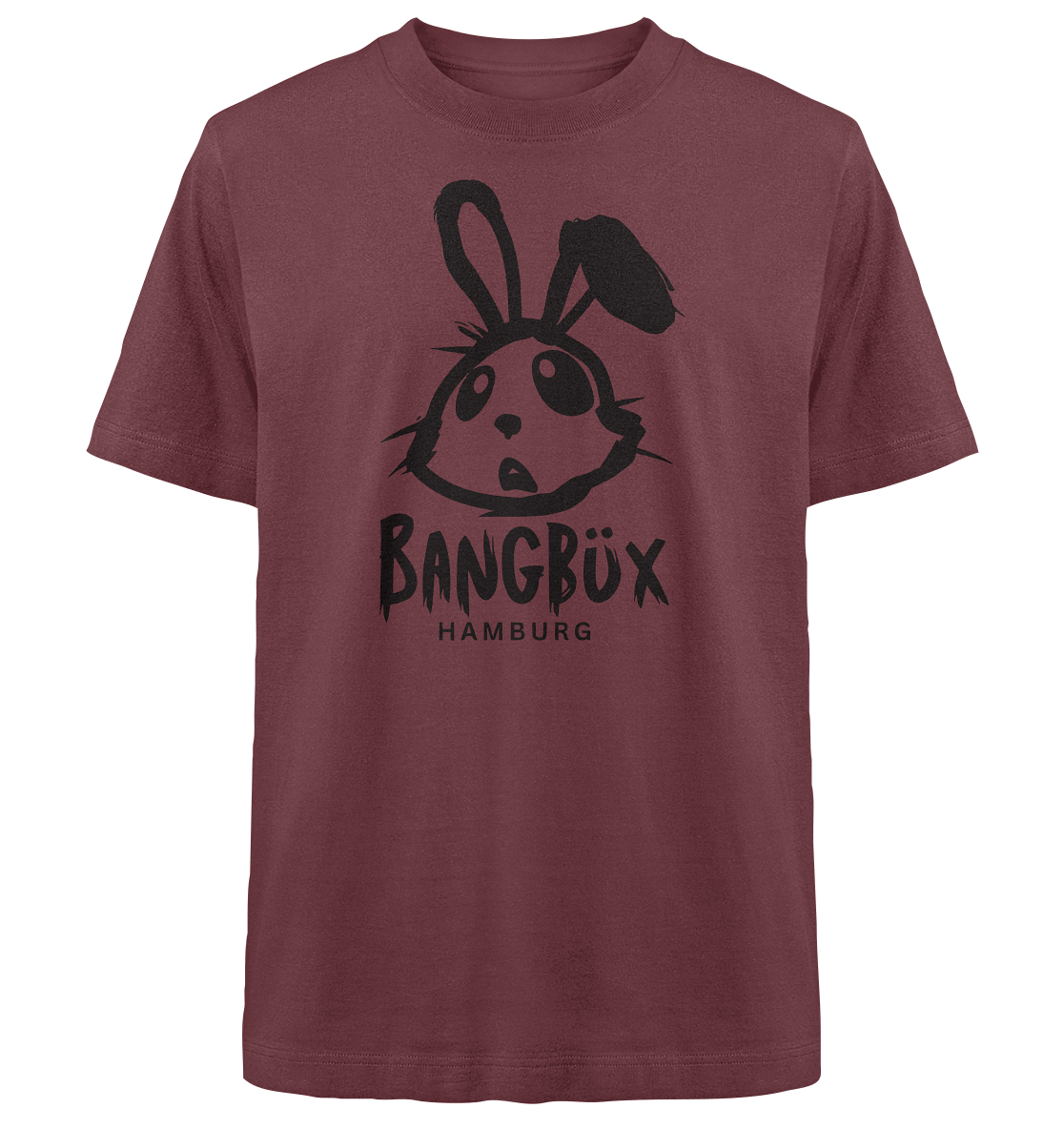 BANGBÜX Streetwear (bunny black) - Heavy Oversized Organic Shirt