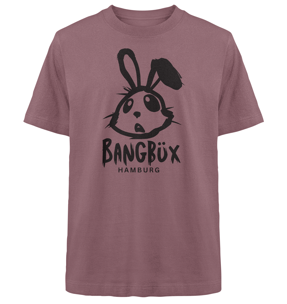 BANGBÜX Streetwear (bunny black) - Heavy Oversized Organic Shirt