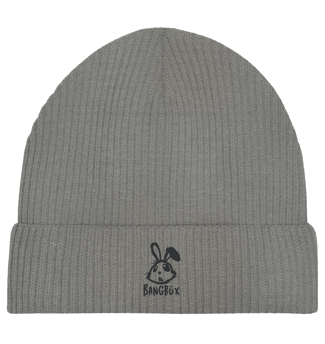 BANGBÜX Beanie (black bunny) - Organic Fisherman Beanie