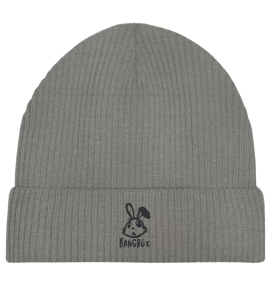 BANGBÜX Beanie (black bunny) - Organic Fisherman Beanie