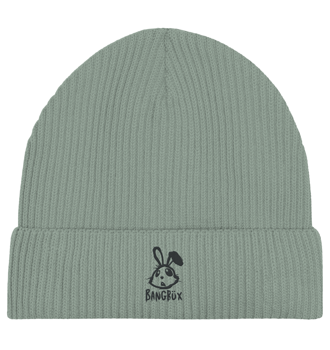 BANGBÜX Beanie (black bunny) - Organic Fisherman Beanie