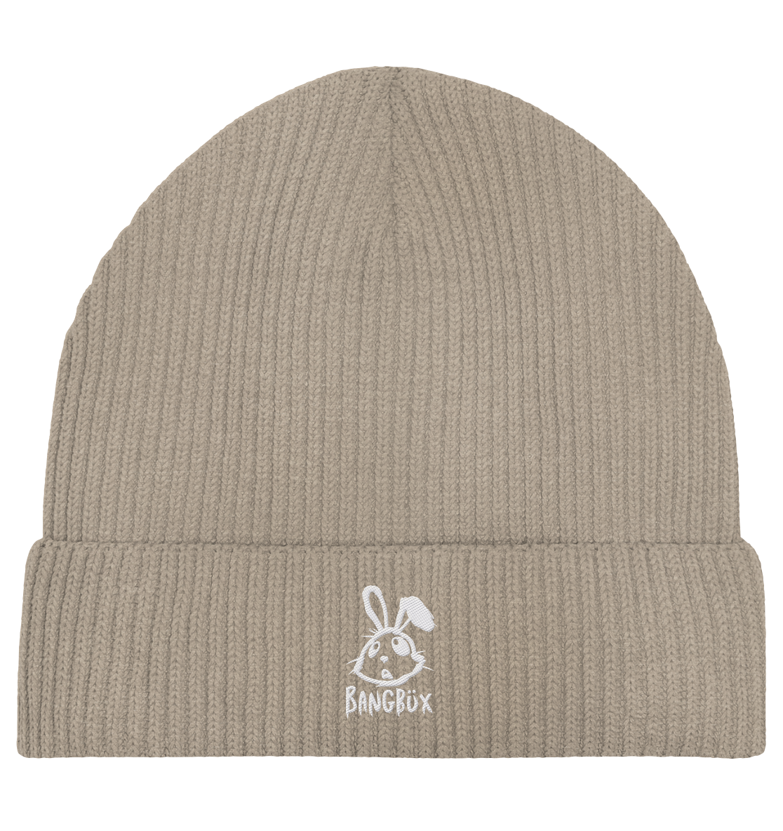 Organic Fisherman Beanie "bunny white"
