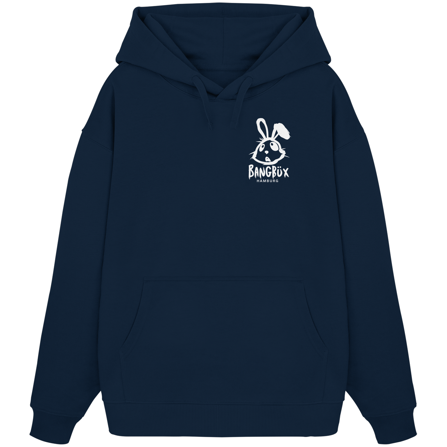 BANGBÜX Streetwear (white bunny) - Organic Oversize Hoodie