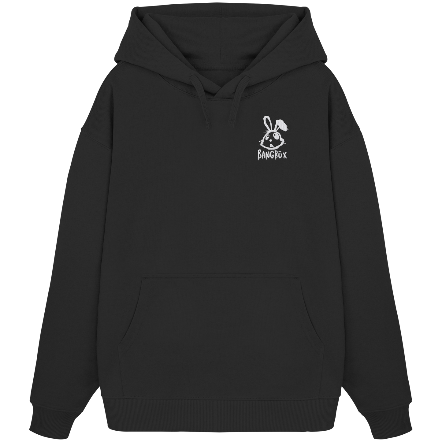BANGBÜX Streetwear (white bunny) - Organic Oversize Hoodie (Stick)
