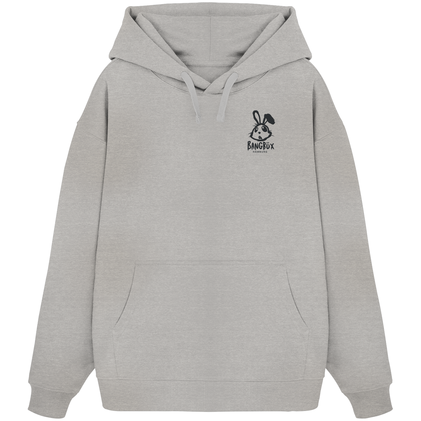 BANGBÜX Streetwear (bunny black) - Organic Oversize Hoodie (Stick)