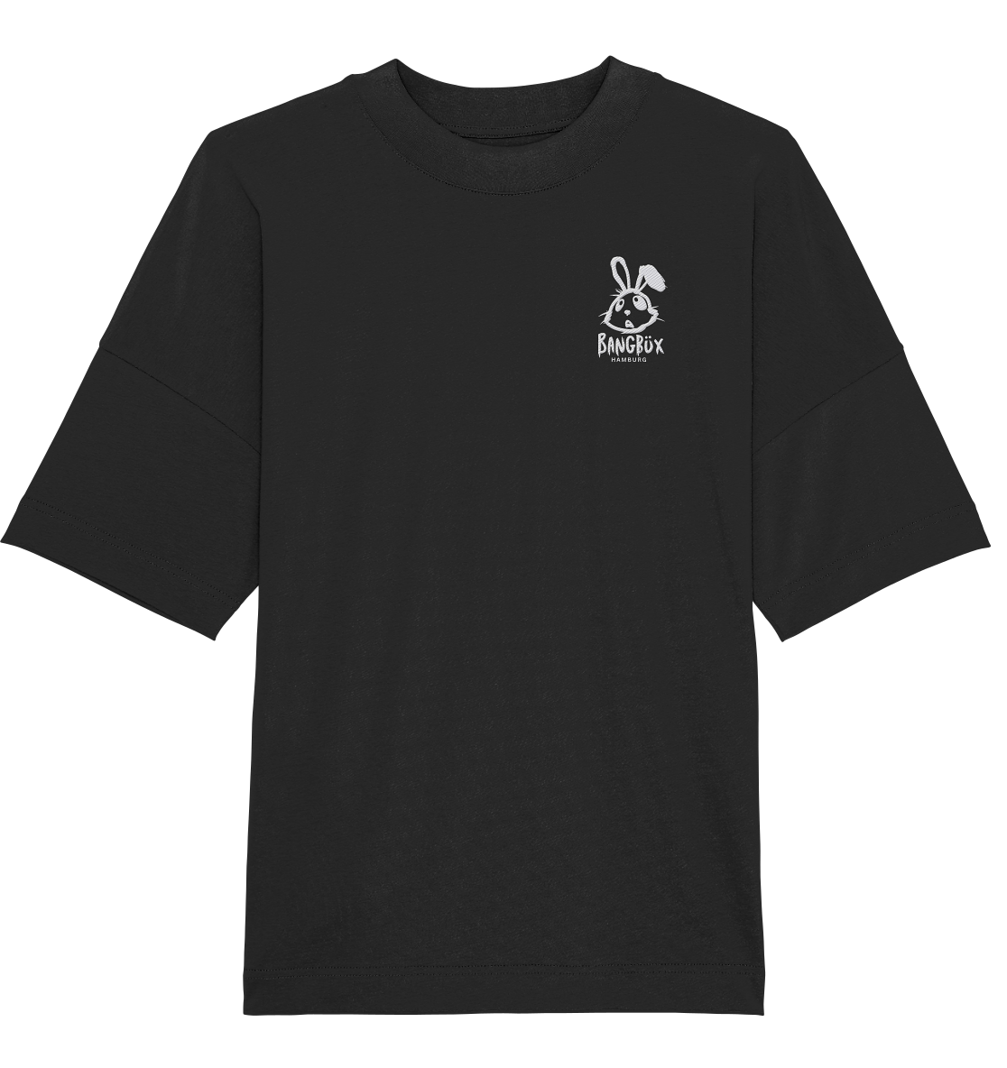 BANGBÜX Streetwear (white bunny) - Organic Oversize Shirt (Stick)