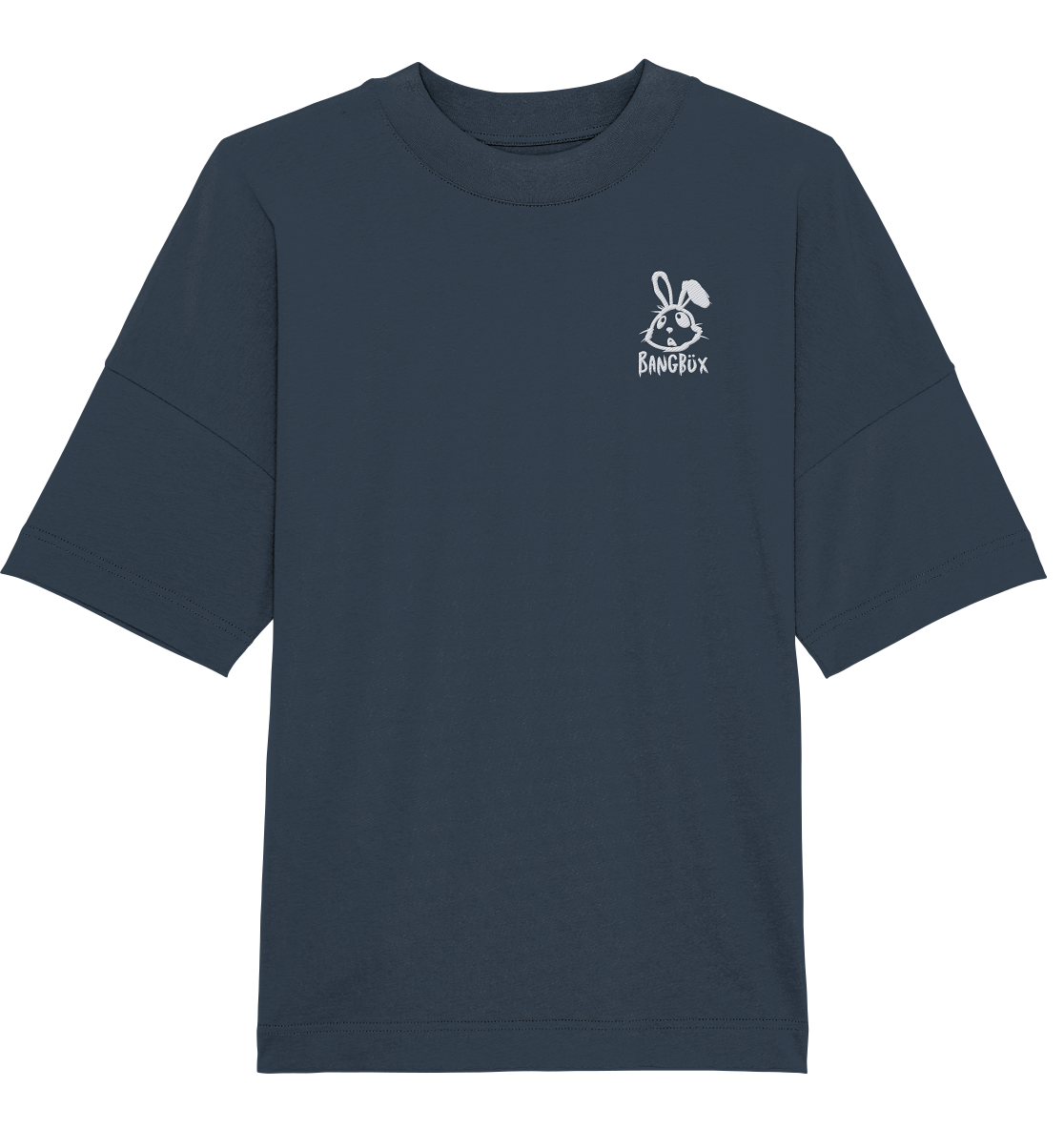 Organic Oversize Shirt - "bunny white" (Stick)