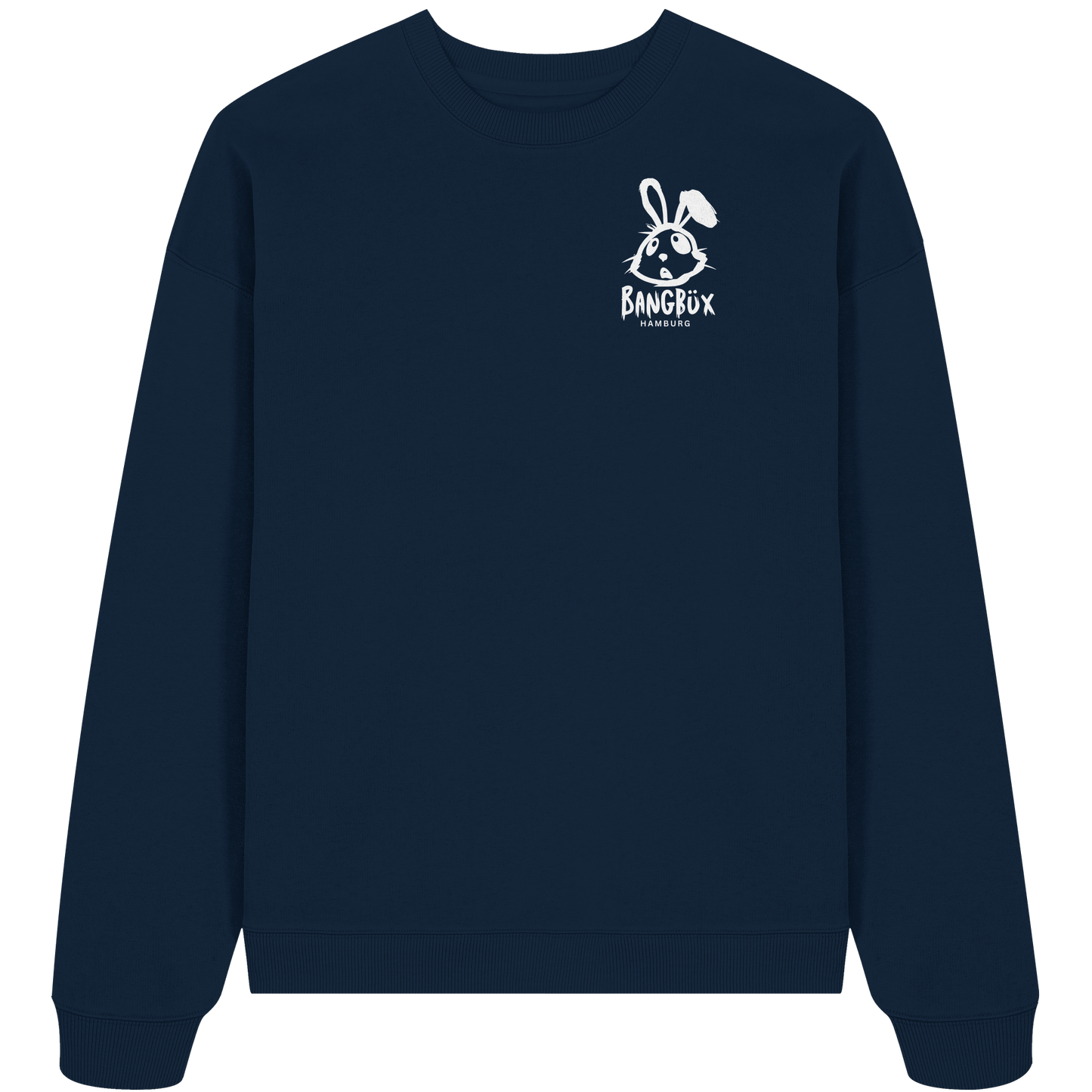 BANGBÜX Streetwear (white bunny) - Organic Oversize Sweatshirt