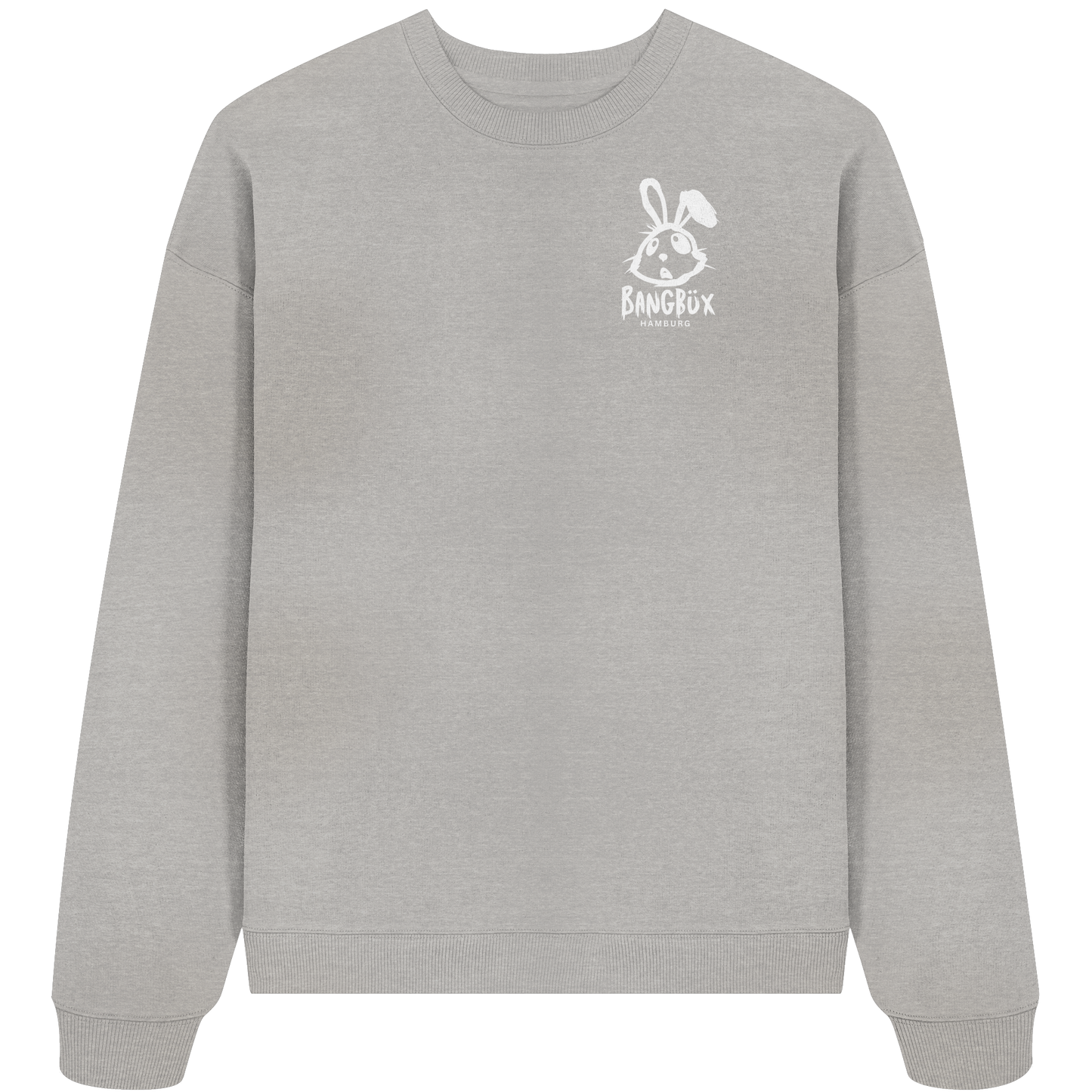 BANGBÜX Streetwear (white bunny) - Organic Oversize Sweatshirt
