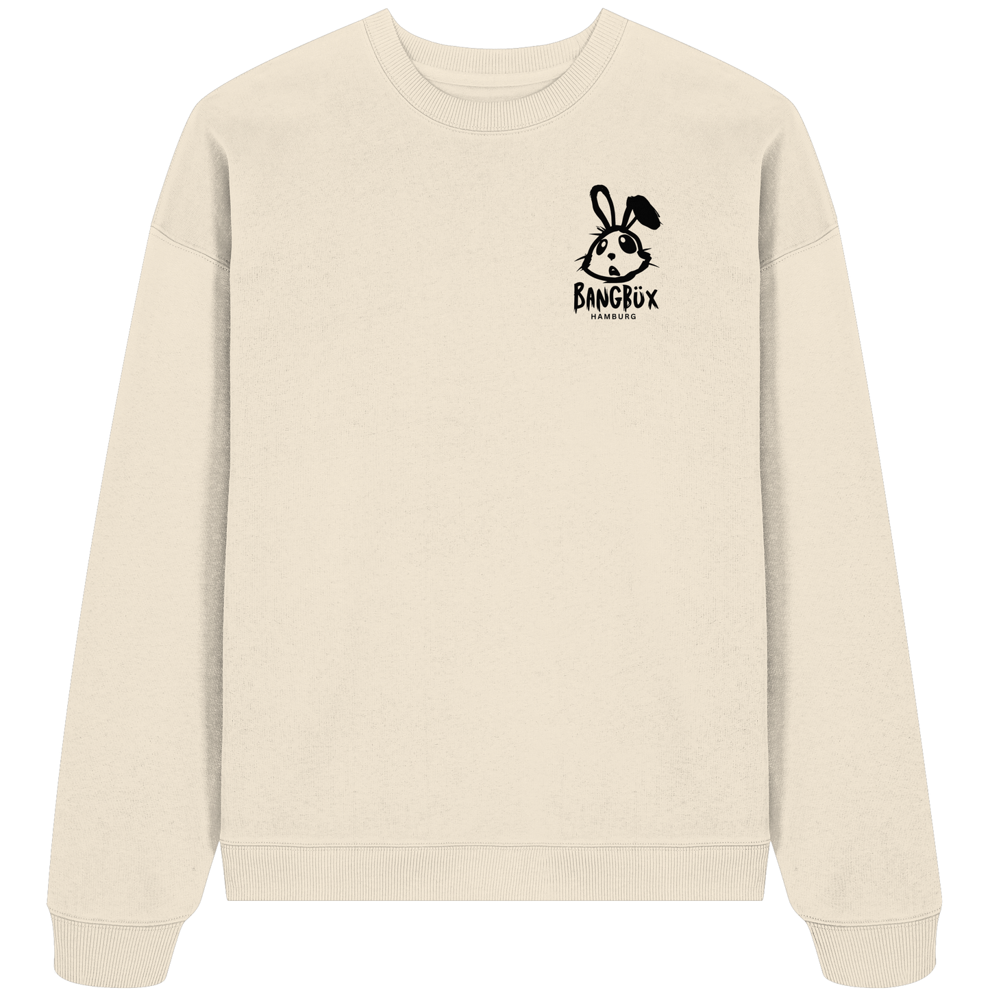 BANGBÜX Streetwear (bunny black) - Organic Oversize Sweatshirt