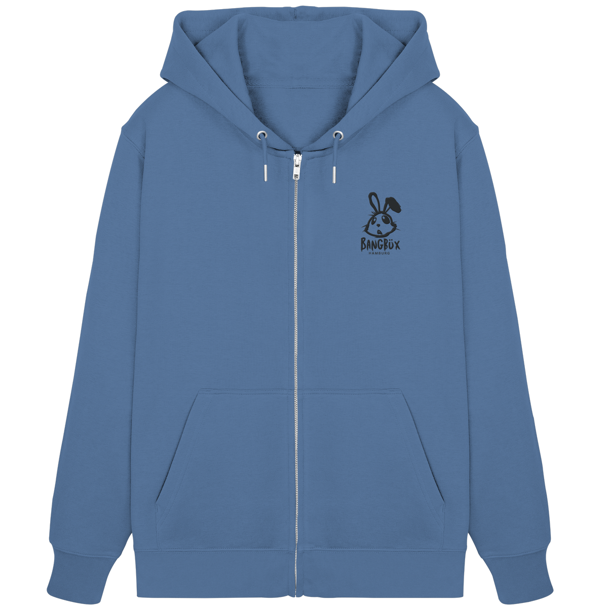 Hamburg Edition - Organic Zipper "bunny black" (Stick) by BANGBÜX