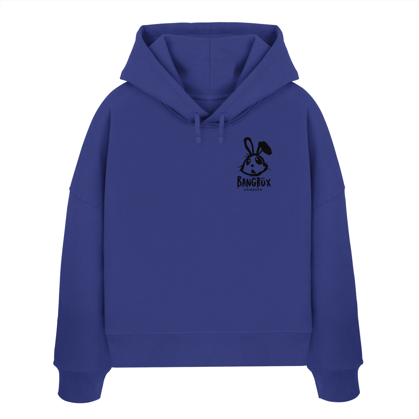 BANGBÜX Streetwear (bunny black) - Womens Organic Boxcut Hoodie