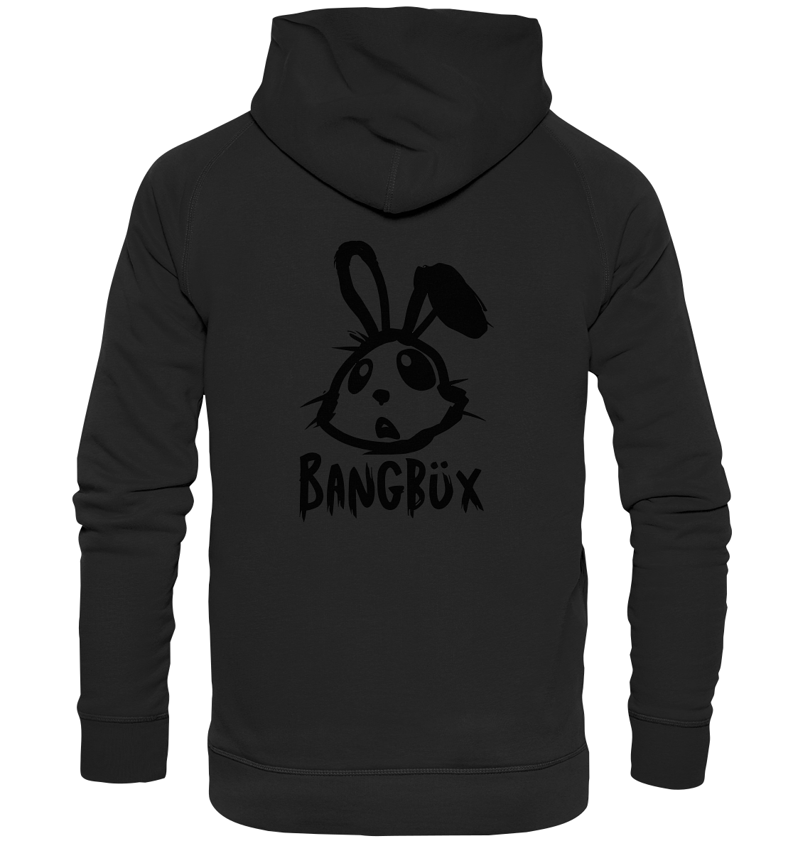 BANGBÜX Streetwear "bunny black" - Basic Unisex Hoodie by BANGBÜX