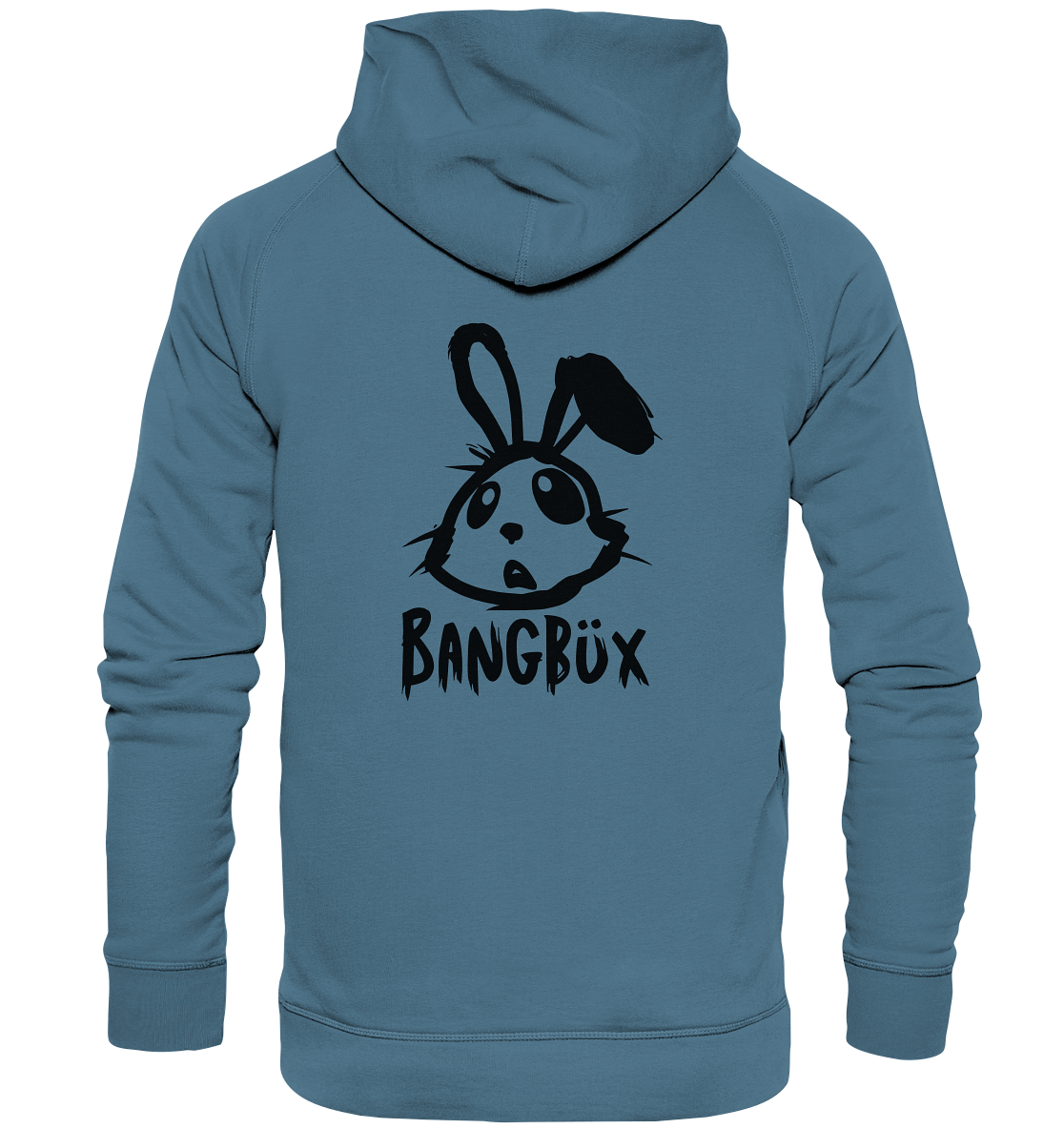BANGBÜX Streetwear "bunny black" - Basic Unisex Hoodie by BANGBÜX