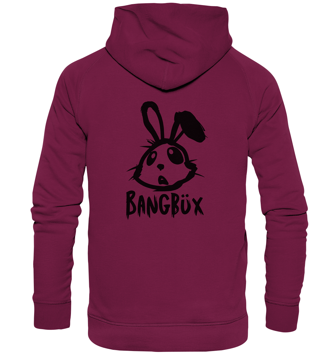 BANGBÜX Streetwear "bunny black" - Basic Unisex Hoodie by BANGBÜX