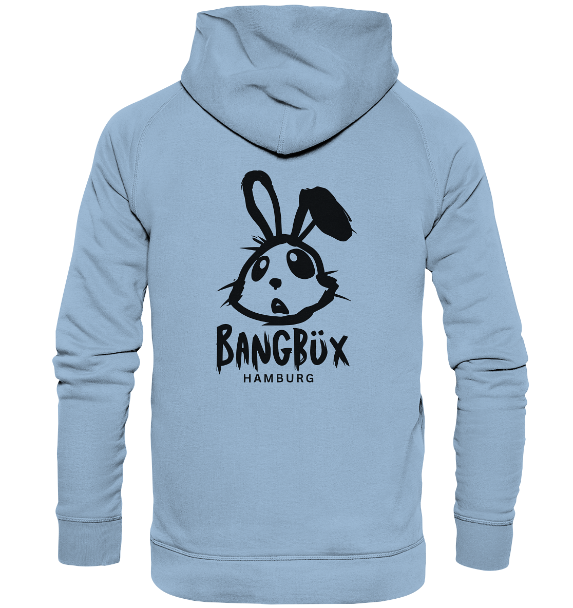 Basic Unisex Hoodie "bunny black" (print)