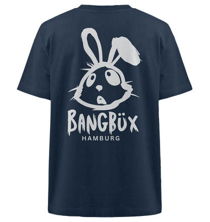 Heavy Oversized Organic Shirt "bunny white" (print)