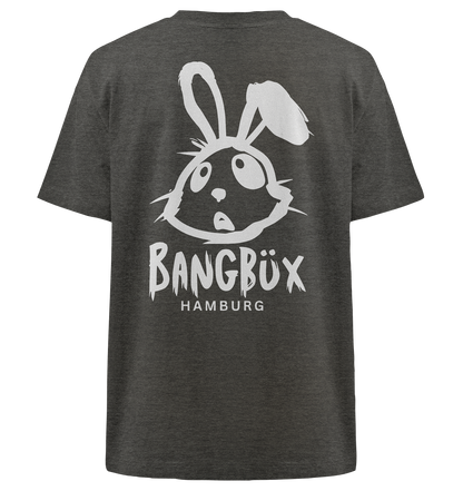 Heavy Oversized Organic Shirt "bunny white" (print)