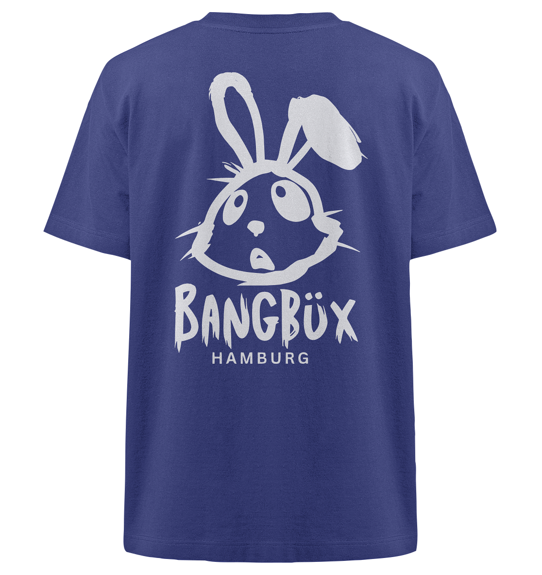 Heavy Oversized Organic Shirt "bunny white" (print)
