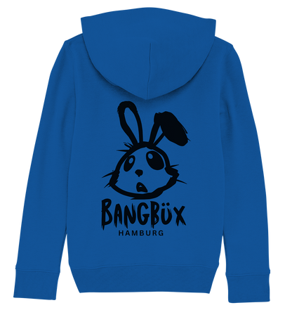 Kids Organic Hoodie "bunny black" (print)