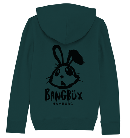 Kids Organic Hoodie "bunny black" (print)
