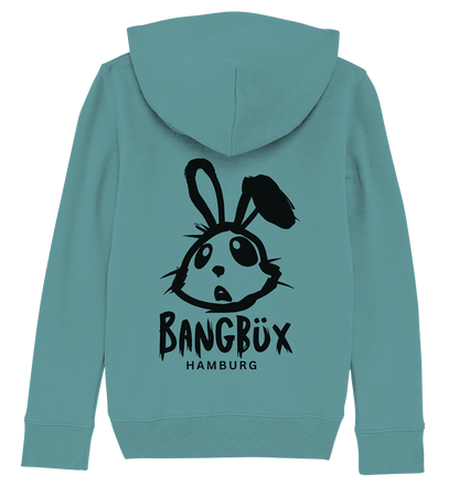 Kids Organic Hoodie "bunny black" (print)