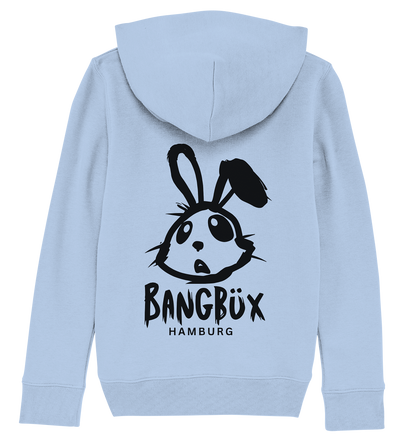 Kids Organic Hoodie "bunny black" (print)