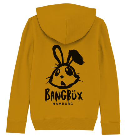 Kids Organic Hoodie "bunny black" (print)