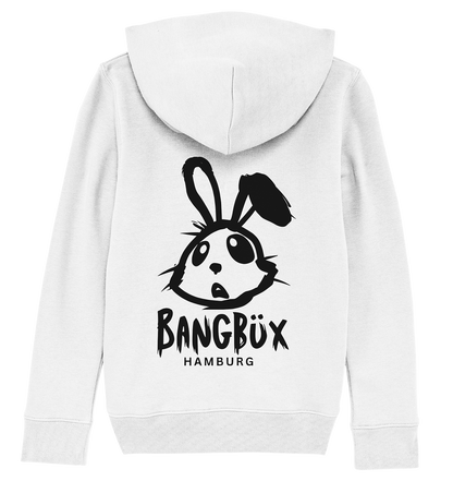 Kids Organic Hoodie "bunny black" (print)
