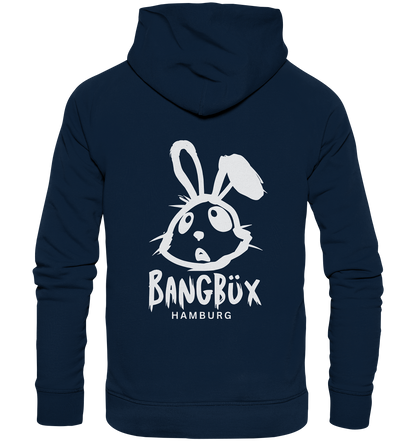 Organic Hoodie "bunny white" (print)