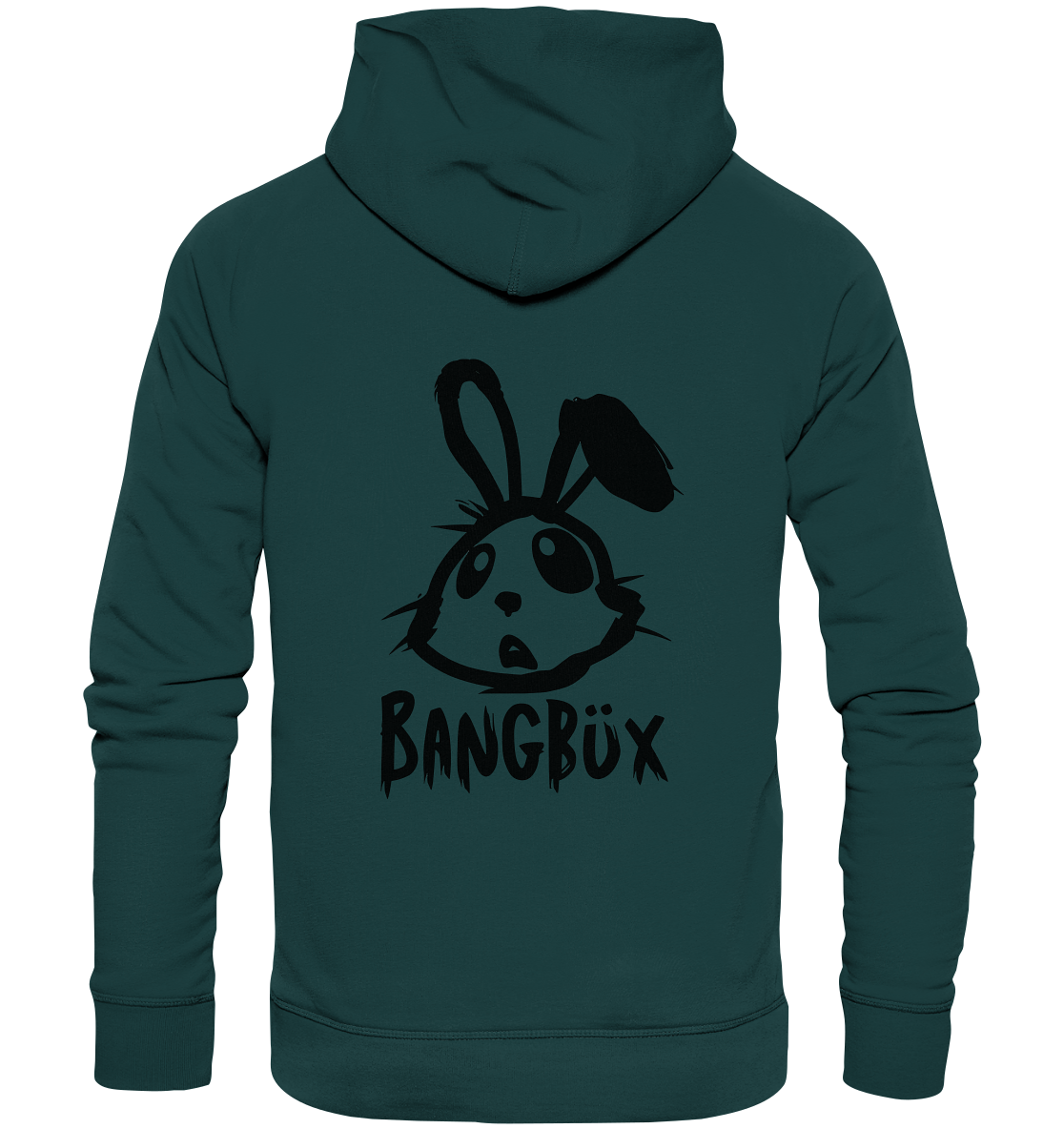 BANGBÜX Streetwear "bunny black" - Organic Hoodie by BANGBÜX