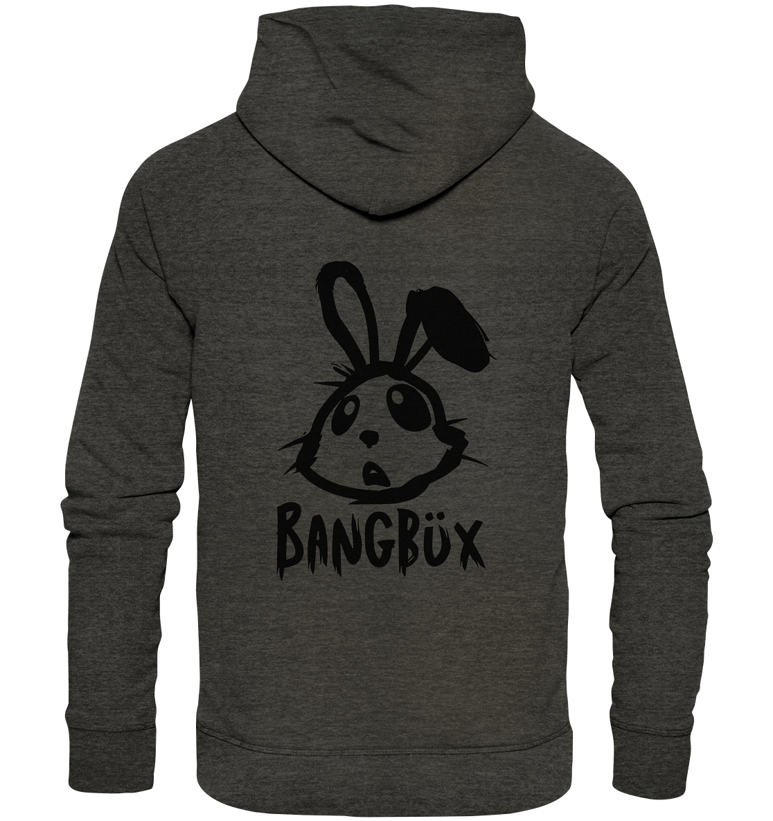 BANGBÜX Streetwear "bunny black" - Organic Hoodie by BANGBÜX