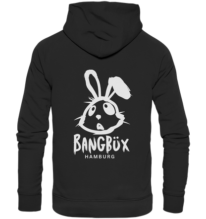 Organic Hoodie "bunny white" (print)