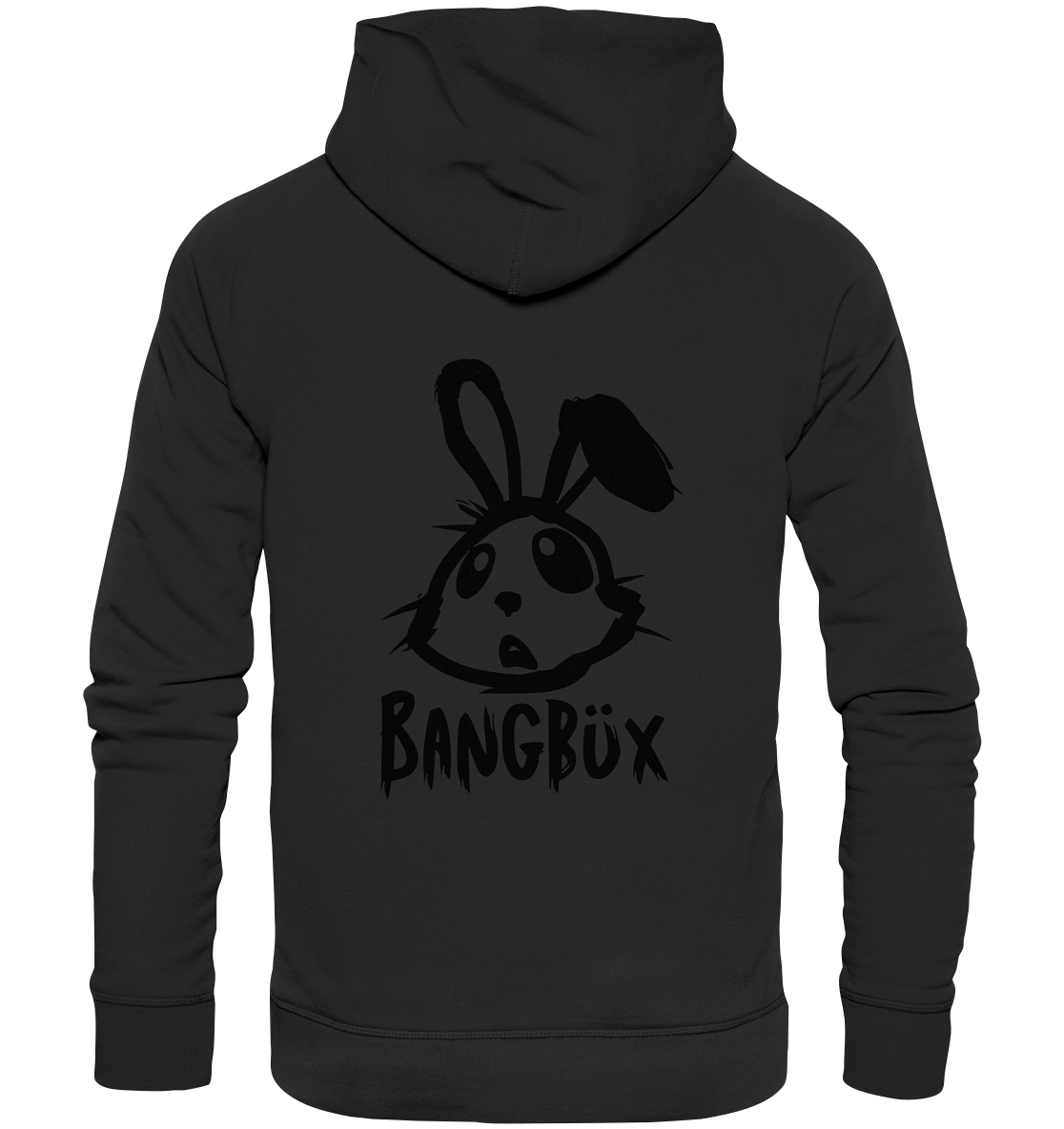 BANGBÜX Streetwear "bunny black" - Organic Hoodie by BANGBÜX
