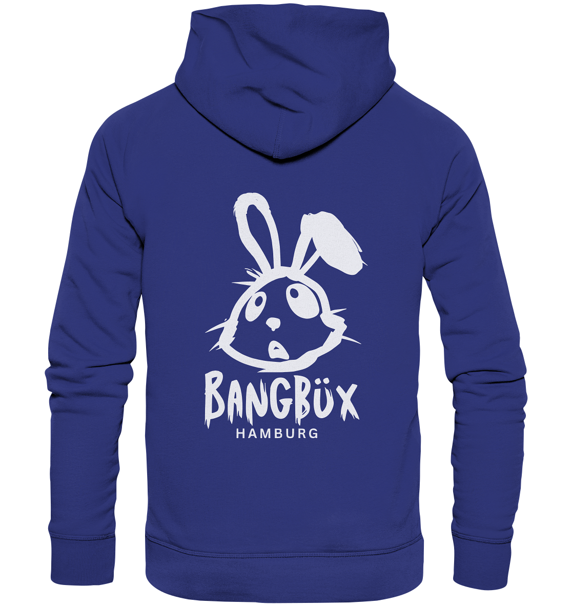 Organic Hoodie "bunny white" (print)