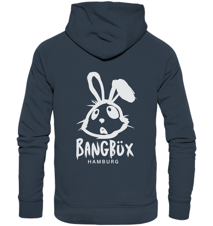 Organic Hoodie "bunny white" (print)