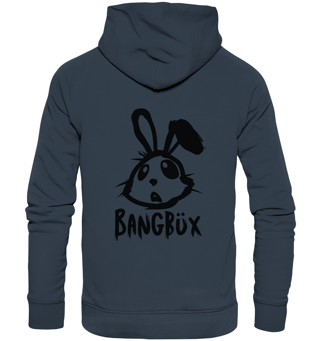 BANGBÜX Streetwear "bunny black" - Organic Hoodie by BANGBÜX