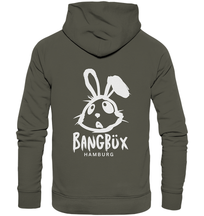 Organic Hoodie "bunny white" (print)