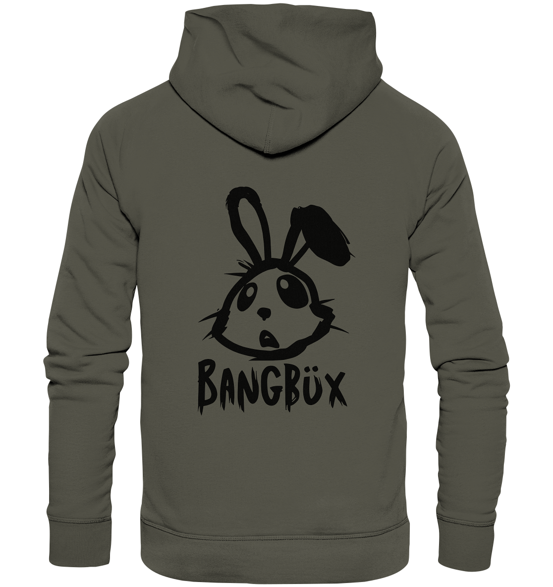 BANGBÜX Streetwear "bunny black" - Organic Hoodie by BANGBÜX