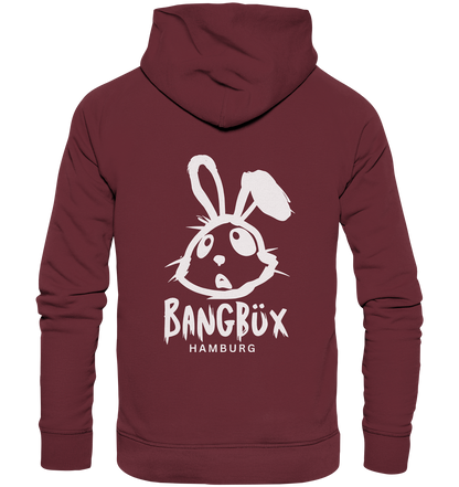 Organic Hoodie "bunny white" (print)