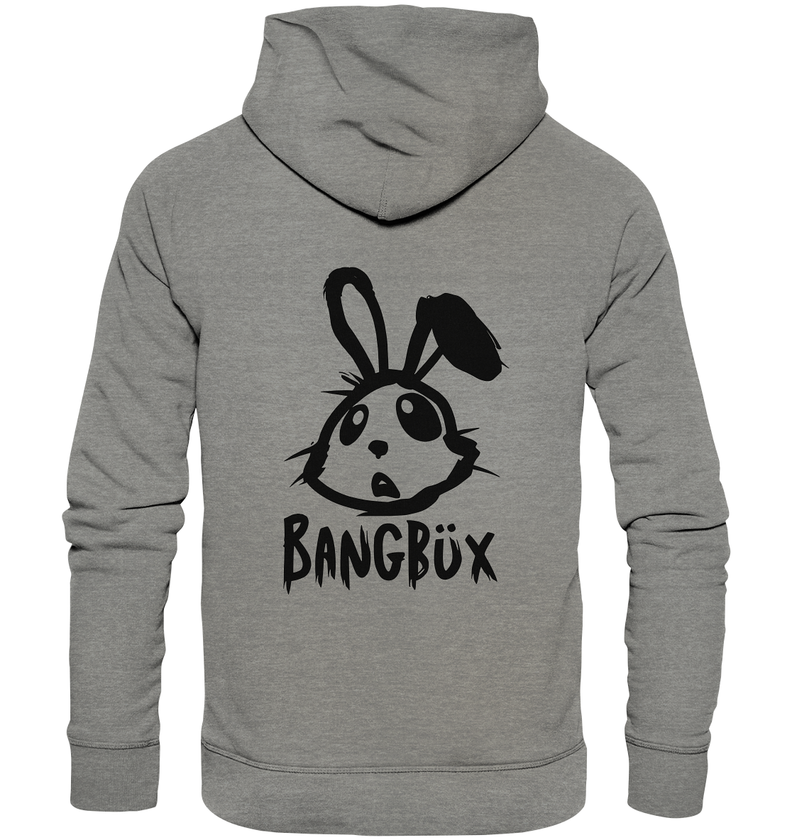 BANGBÜX Streetwear "bunny black" - Organic Hoodie by BANGBÜX