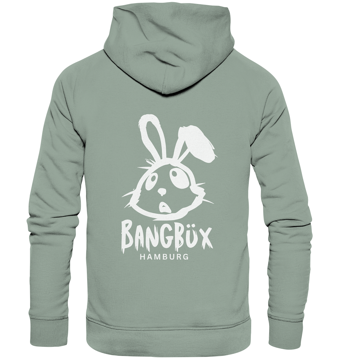 Organic Hoodie "bunny white" (print)