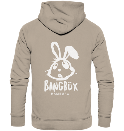 Organic Hoodie "bunny white" (print)