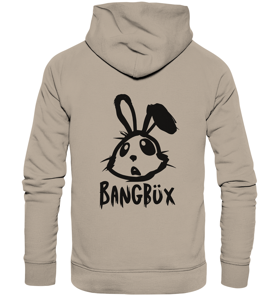 BANGBÜX Streetwear "bunny black" - Organic Hoodie by BANGBÜX