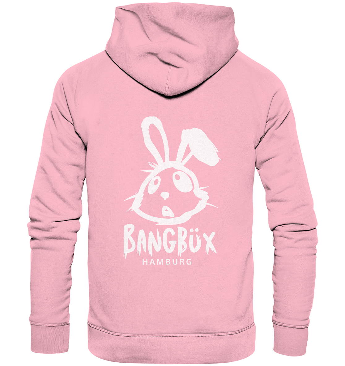 Organic Hoodie "bunny white" (print)